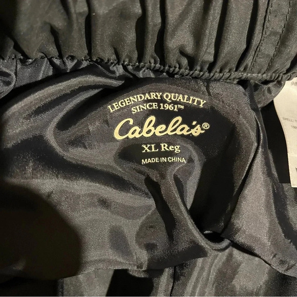 Cabela Track Pants Gray Mens Size XL Zipper Cuff Pockets Outdoors Athletic - Picture 10 of 14
